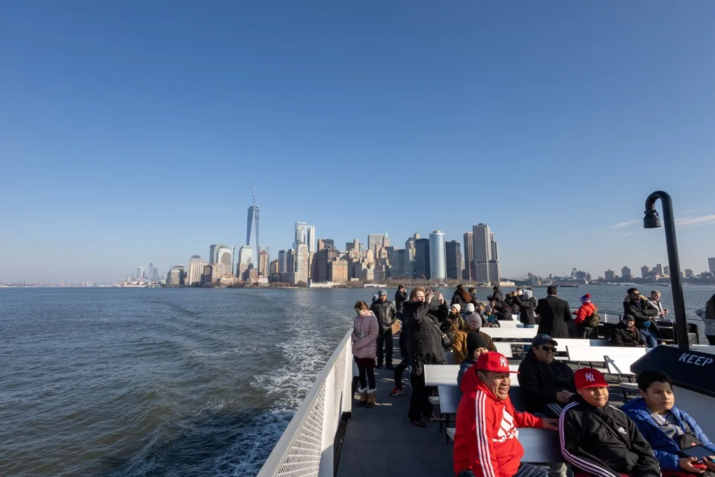 Foto desde el Ferry hacia Liberty Island